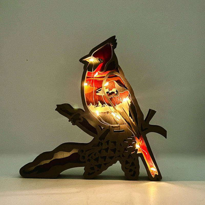 Northern Cardinal Carving Handcraft Gift - Sunleny