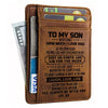 Dad To Son - Life Isn't About Waiting For The Storm To Pass - Card Wallet