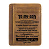 Listen To Your Heart And Take Risks Carefully - Card Wallet