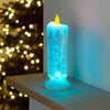 【Early Sale 40% FF+Free Shipping】Colour Changing LED Water Candle With Glitter