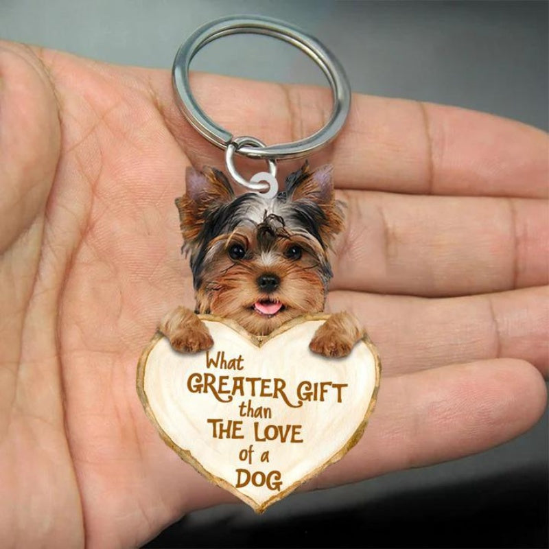 Hippie Caravan Dog Acrylic Keychain, Dog Lover Gift, Camping Gift