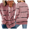 Women Casual Stripe Pullover Long Sleeve Shirt Sweatshirt T-Shirts Blouse Tops