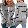 Women Casual Stripe Pullover Long Sleeve Shirt Sweatshirt T-Shirts Blouse Tops